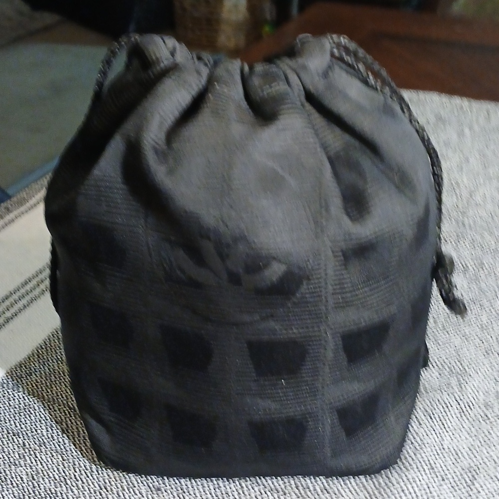 Chanel Black Drawstring Pouch - Picture 2 of 15